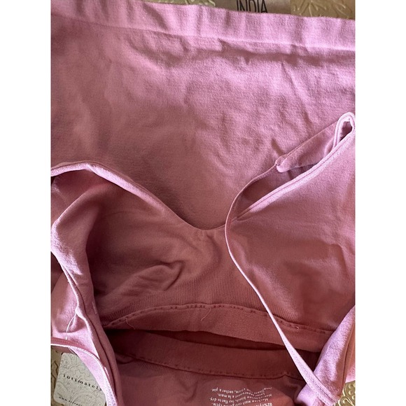 FREE PEOPLE SEAMLESS V NECK CAMI WIND BLUSH Sz M/L - Picture 6 of 11